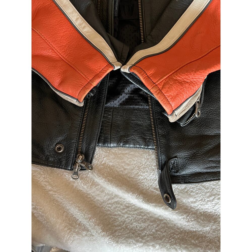 Harley-Davidson Leather Cafe Racer Limited Edition Motorcycle Jacket SZ 2XL USED - Picture 7 of 15